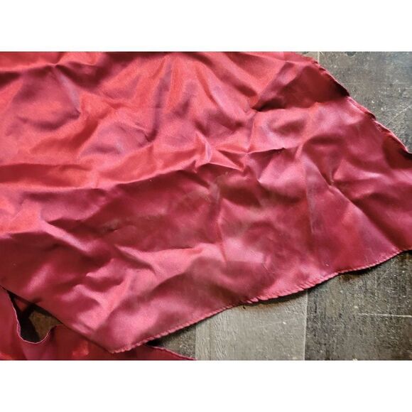Dark Red Silky scarf accessory - Picture 2 of 4